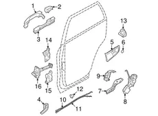 Ручка двери HYUNDAI / KIA 836621F00000