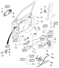 Кожух ручки салона 0K53A59331CY HYUNDAI