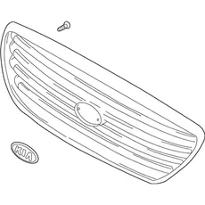 РЕШЕТКА 0K53C50710 HYUNDAI