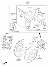 ТОРМОЗНОЙ СУППОРТ 58210A7310 HYUNDAI