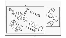 Тормозной суппорт в сборе 582302T600 HYUNDAI
