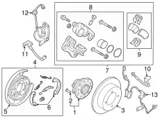 Тормозной суппорт в сборе 582302T600 HYUNDAI