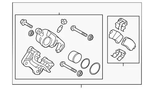 Тормозной суппорт в сборе 582302T600 HYUNDAI