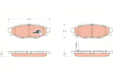 Тормозные колодки дисковые TRW GDB3373