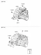Коробка передач в сборе KIA 4300023018