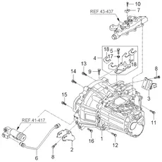 Коробка передач в сборе KIA 4300023041