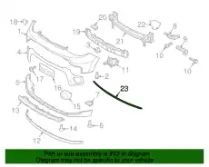 86562B2800 GARNISH-FR BUMPER KIA