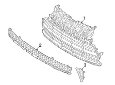 Решетка бампера KIA 86564B2800