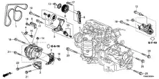 Ролик кондиционера 31190-R0A-005 PU177512ARDXPV HONDA