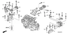 50820SNA033 INSULATOR ENGINE HONDA
