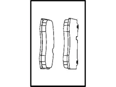 Тормозные колодки дисковые MOPAR 05174311AC