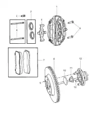Тормозные колодки дисковые MOPAR 05174311AC