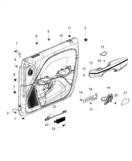 Крепеж (клоп) 04784033AA MOPAR