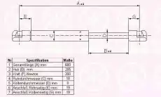Амортизатор капота KLOKKERHOLM 55362800