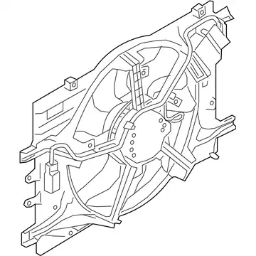 Кожух вентиляторов 214814GC0B NISSAN