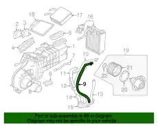 Патрубок печки 1L2Z-18472-VA FORD