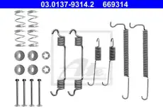 Тормозные колодки барабанные ATE 03.0137-9314.2