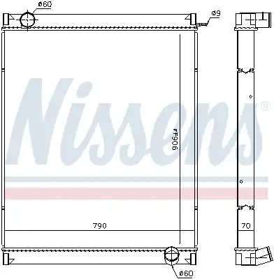 Радиатор кондиционера (конденсатор) NISSENS 63444