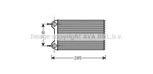 Радиатор печки AVA AIA6254