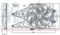 вентилятор охлаждения 85881 NISSENS