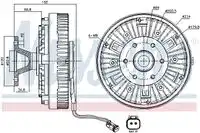Вискомуфта D234 mm 86042 NISSENS