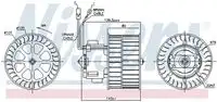 Вентилятор отопителя NISSENS 87143
