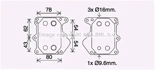 Фильтр масляный AVA FD3625 Citroen