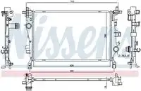 Радиатор кондиционера (конденсатор) NISSENS 606447