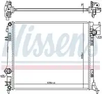 Радиатор кондиционера (конденсатор) NISSENS 637663