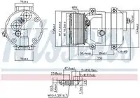 компрессор кондиционера 890050 NISSENS