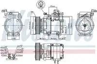 компрессор кондиционера 890129 NISSENS