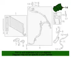 компрессор кондиционера Porsche Cayenne 4.5i 02) 95812601401