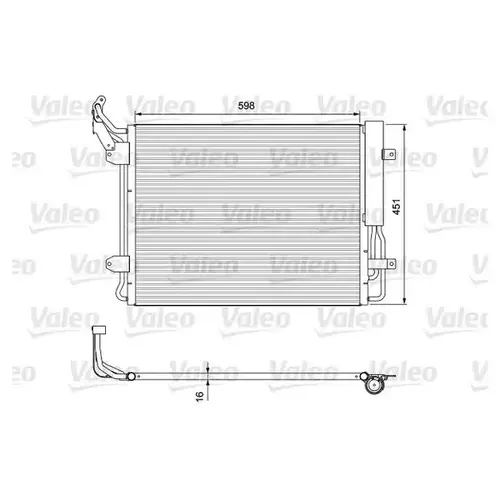 Радиатор кондиционера (конденсатор) VALEO 814091