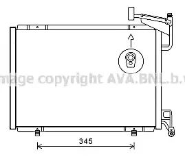 Радиатор кондиционера (конденсатор) AVA FD5592