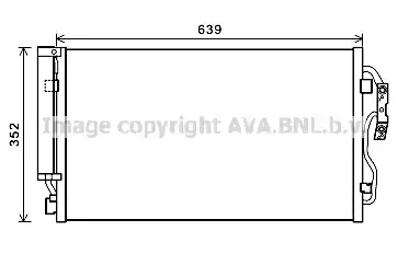 Радиатор кондиционера (конденсатор) AVA BW5477D