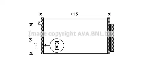 Condenser, air conditioning FTA5412D AVA