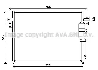 Радиатор кондиционера (конденсатор) AVA DN5404D