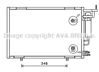 Радиатор кондиционера (конденсатор) AVA FD5615D