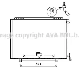 Радиатор кондиционера (конденсатор) AVA FD5610