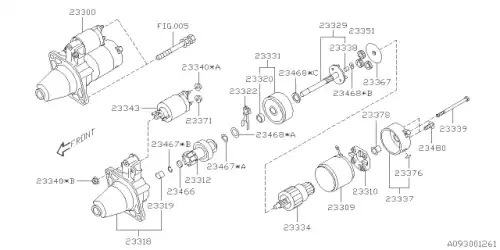 Статор стартера со стаканом 23309AA270 SUBARU