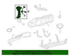 Модуль в сборе с бензонасосом 4L3Z-9H307-DF FORD