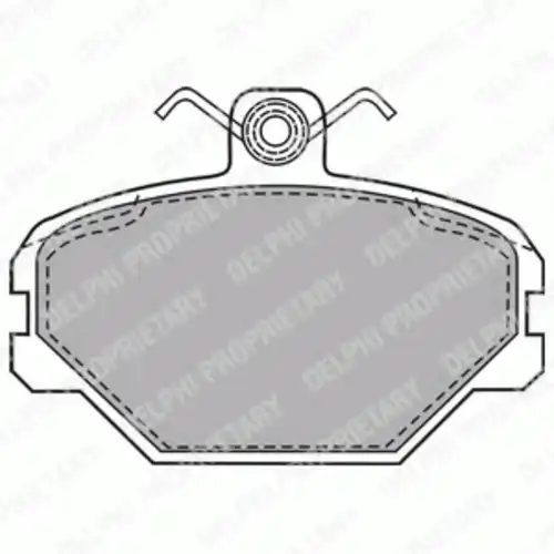 Тормозные колодки дисковые передняя ось DELPHI LP1444