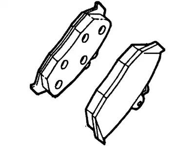 Тормозные колодки барабанные E6DZ2200B MERCURY