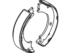 Тормозные колодки барабанные CHRYSLER 68026376AA