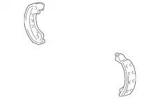 Тормозные колодки барабанные FORD 4C2Z-2648-AA