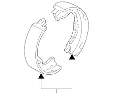 Тормозные колодки барабанные FORD BC3Z-2648-A