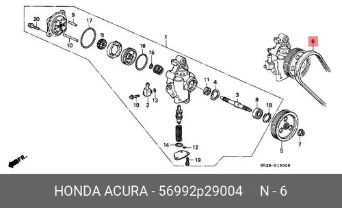 HONDA 56992-P29-004