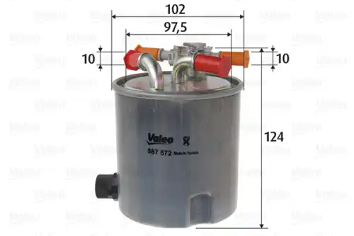 Топливный фильтр VALEO 587572
