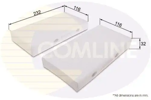Салонный фильтр COMLINE EKF3792