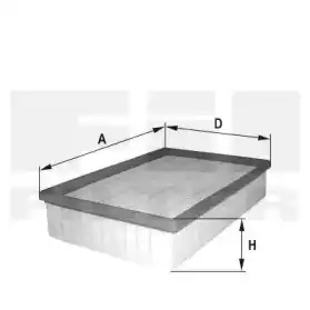Фильтр воздушный FIL FILTER HP2232